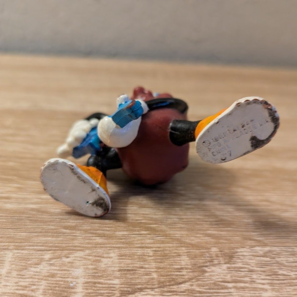 VTG California Raisins 1988 PVC Figure Blue Electric Guitar Applause 2" - Picture 7 of 10